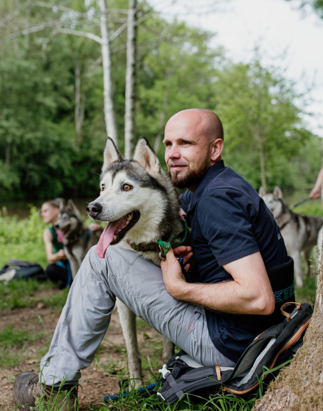 Cani-rando autour de Saint-Céneri-le-Gérei