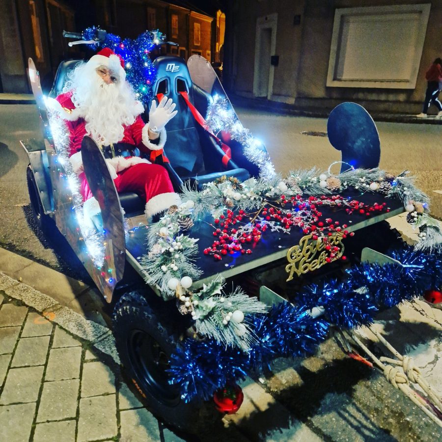 Père Noël en traineau