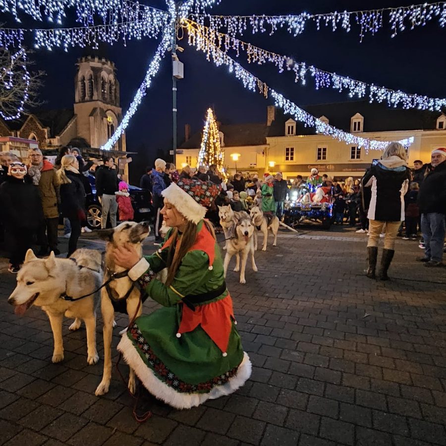 Père Noël en traineau